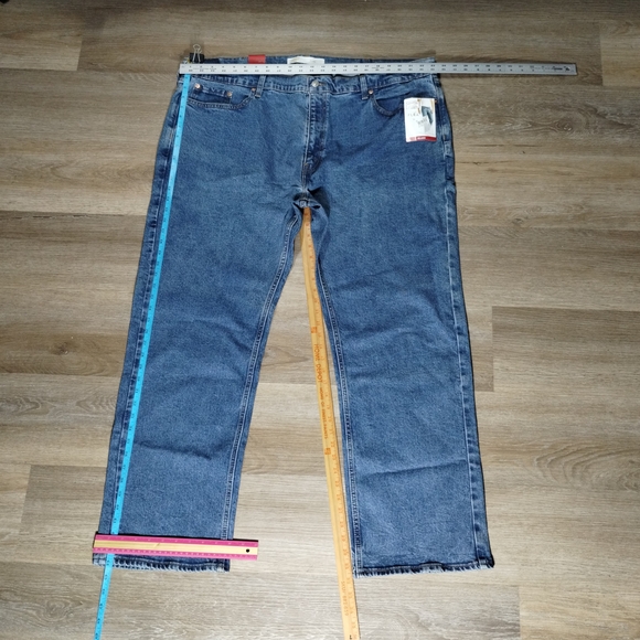 Levi's Signature Flex Gold Relaxed Fit 46 32 Blue Casual Denim Jeans - Picture 6 of 6
